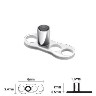 Microdermal base - kotva 1,6 mm