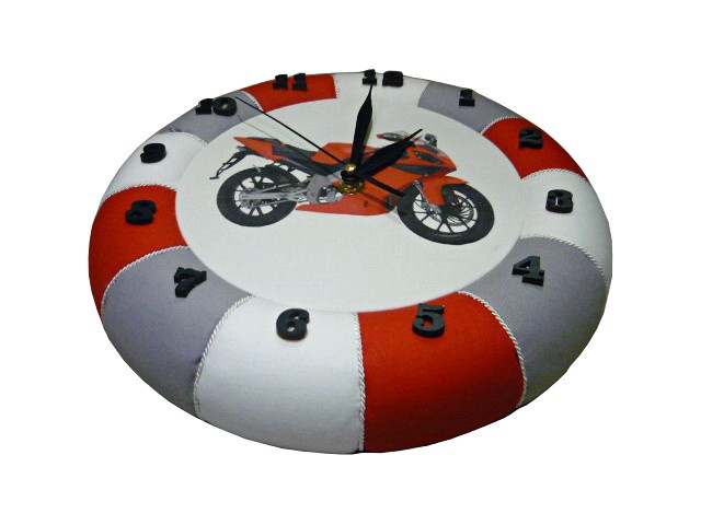 Nástěnné hodiny motorka