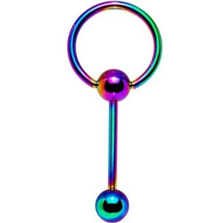 PJ01007-K-16 Piercing do jazyka s kruhem
