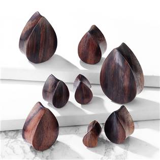 PL01237-22 Plug do ucha Sono wood - kapka