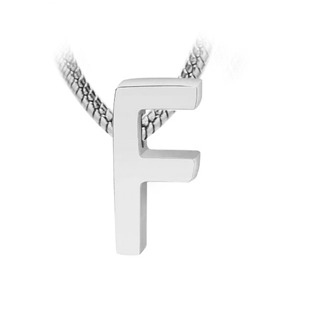 PP-1006-G Navlékací ocelový přívěšek iniciála - písmeno