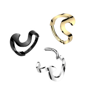 SG111GD-1208 Zlacený ocelový kruh - helix / cartilage piercing