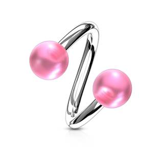 SP01031-O Piercing spirála s a kuličkami