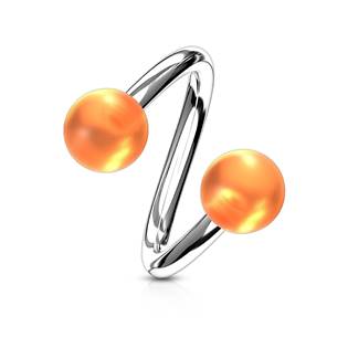 SP01031-O Piercing spirála s a kuličkami