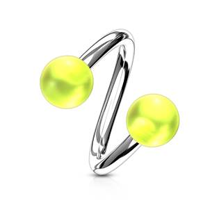 SP01031-O Piercing spirála s a kuličkami