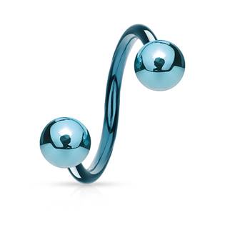 SP1001LB-16115 Piercing spirála světle modrá