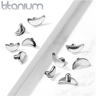 TIT1084 Ozdobný měsíček k dermálu TITAN, závit 1,6 mm