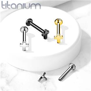 TIT1100K-1206 Piercing do brady - labreta TITAN 1,2 x 6 mm, kříž