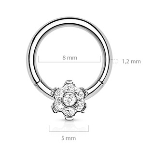 TIT1118-ST Segment kruh - septum piercing TITAN