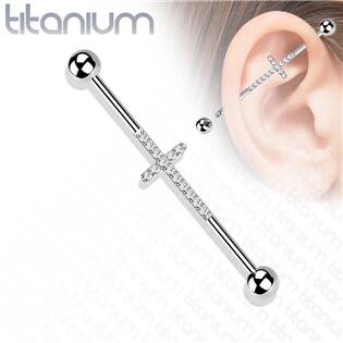 TIT1140 Industrial piercing TITAN - kříž