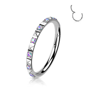 TIT1141C-1208 Segment kruh - helix / cartilage / tragus piercing TITAN