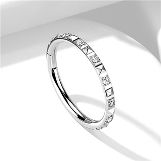 TIT1141C-1208 Segment kruh - helix / cartilage / tragus piercing TITAN
