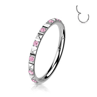 TIT1141C-1208 Segment kruh - helix / cartilage / tragus piercing TITAN