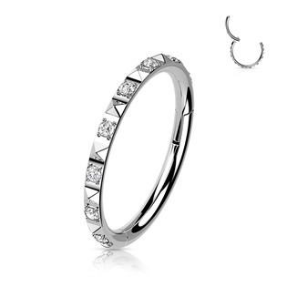 TIT1141C-1208 Segment kruh - helix / cartilage / tragus piercing TITAN