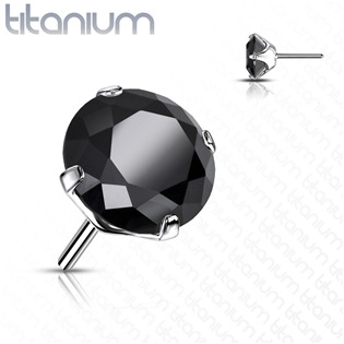 TIT1148K-020 Kamínek k PUSH IN piercing do nosu TITAN