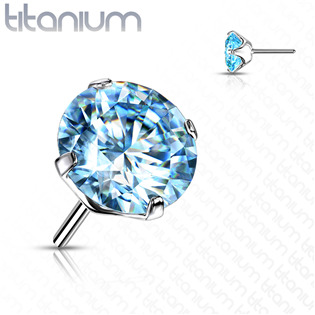 TIT1148Q-020 Kamínek k PUSH IN piercing do nosu TITAN