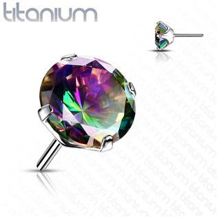 TIT1148VM-040 Kamínek k PUSH IN piercing do nosu TITAN