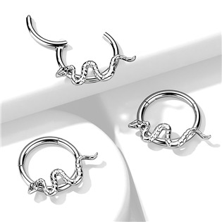 TIT1162-1210 Segment kruh s hadem - helix / cartilage / tragus piercing TITAN