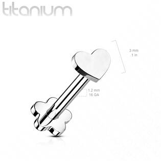TIT1172-1208 PUSH IN piercing do brady / ucha TITAN 1,2 x 8 mm