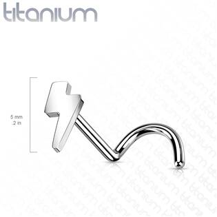 TIT1181 PUSH IN piercing do nosu TITAN, 0,8 x 6 mm