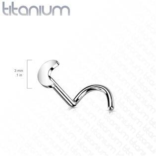 TIT1182 PUSH IN piercing do nosu TITAN, 0,8 x 6 mm