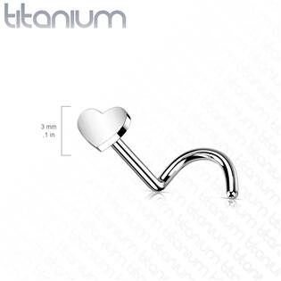 TIT1183 PUSH IN piercing do nosu TITAN, 0,8 x 6 mm
