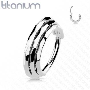 TIT1191-1210 Segment kruh - helix / cartilage / tragus / septum piercing TITAN, 1,2 x 10 mm