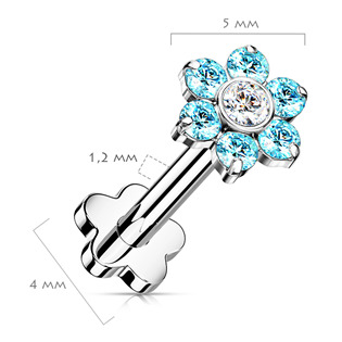 TIT1192-Q PUSH IN piercing do brady / ucha TITAN 1,2 x 8 mm