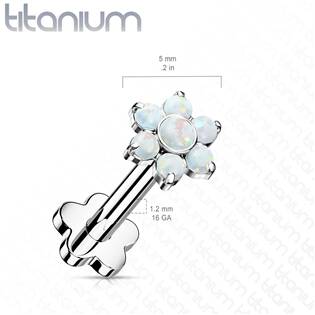 TIT1193-OP22 PUSH IN piercing do brady / ucha TITAN 1,2 x 8 mm