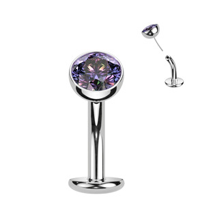 TIT1231-Q Obrácený PUSH IN piercingu do pupíku TITAN