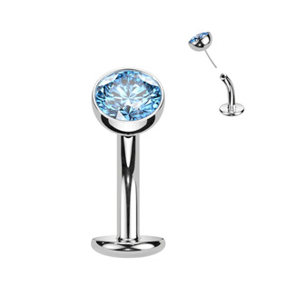TIT1231-VM Obrácený PUSH IN piercingu do pupíku TITAN