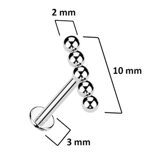 TIT1235-1208 Piercing do brady - labreta titan 1,2 x 8 mm
