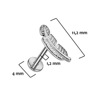 TIT1251-1206 Piercing do brady peříčko TITAN