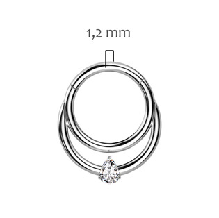TIT1258-1210 Piercing septum / helix / cartilage TITAN