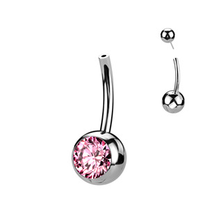 TIT1272-C PUSH IN piercingu do pupíku TITAN