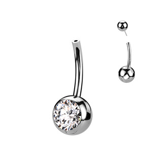 TIT1272-P PUSH IN piercingu do pupíku TITAN