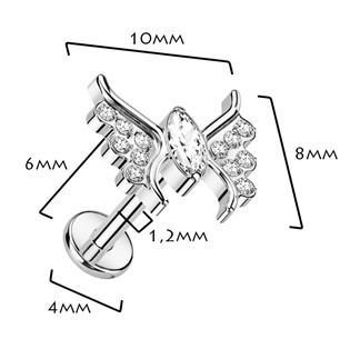TIT1282-1208 Piercing do brady - labreta TITAN