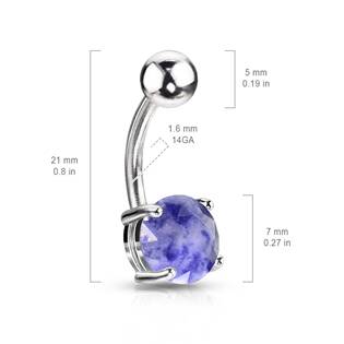 WP0052 Piercing do pupíku - laruzit