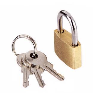 ZA0002 Minizámeček se 3mi klíči rozměr 30 x 20 mm