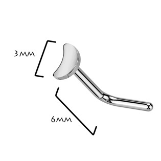 TIT1289 Piercing do nosu měsíček - TITAN