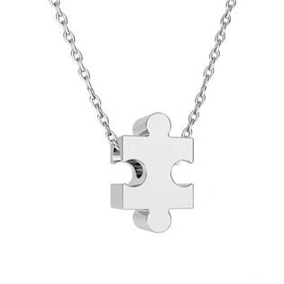 NB-8017 Stříbrný přívěšek korálek PUZZLE