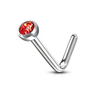 N01149-C Zahnutý piercing do nosu