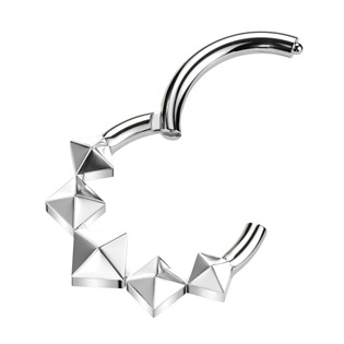 TIT1300-1208 Segment kruh - helix / cartilage / tragus / septum piercing TITAN, 1,2 x 8 mm