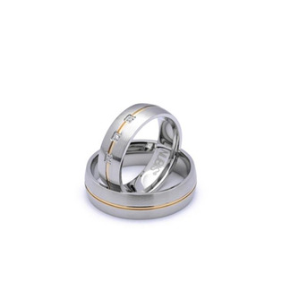 NSS1009-6 NSS1009 Snubní prsteny chirurgická ocel - pár 6 mm