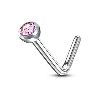 N01149-B Zahnutý piercing do nosu