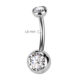 TIT1309-C PUSH IN piercingu do pupíku TITAN