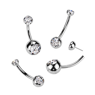 TIT1309-C PUSH IN piercingu do pupíku TITAN