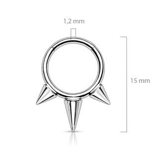 TIT1127-1210 Piercing segment kruh TITAN s hroty 1,2 x 10 mm