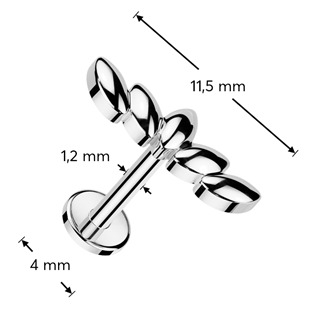 LB1118-1206 Piercing do brady labreta / cartilge