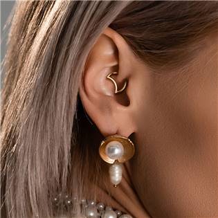 NS0036-ST Ocelový piercing do nosu - tragus / helix